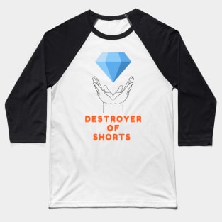 Destroyer Of Shorts Elon Tweets Musk Diamond Hands GME Gamestonk wallstreetbets Stonks Baseball T-Shirt